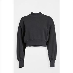 Spiritual Gangster Mock Neck Crop Sweater